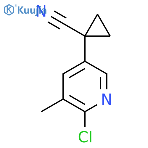 1-(6-Chloro-5-methylpyridin-3-yl)cyclopropane-1-carbonitrile structure