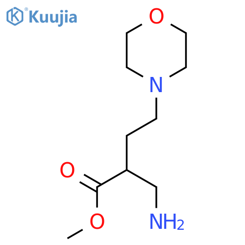 methyl 2-(aminomethyl)-4-(morpholin-4-yl)butanoate structure