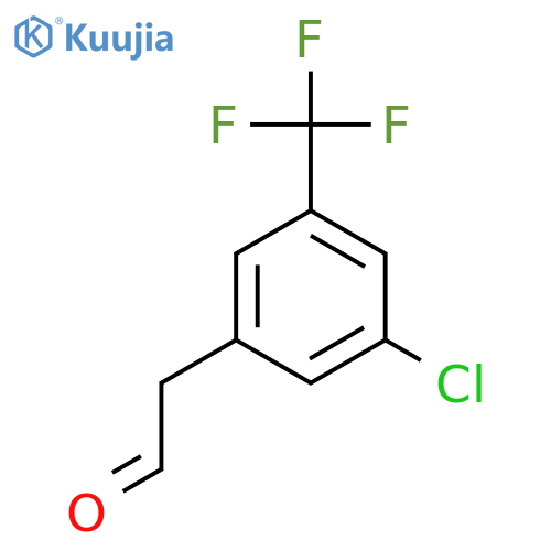 2-3-chloro-5-(trifluoromethyl)phenylacetaldehyde structure
