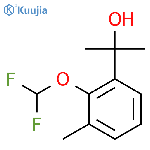 2-2-(difluoromethoxy)-3-methylphenylpropan-2-ol structure