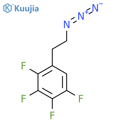 1-(2-azidoethyl)-2,3,4,5-tetrafluorobenzene structure