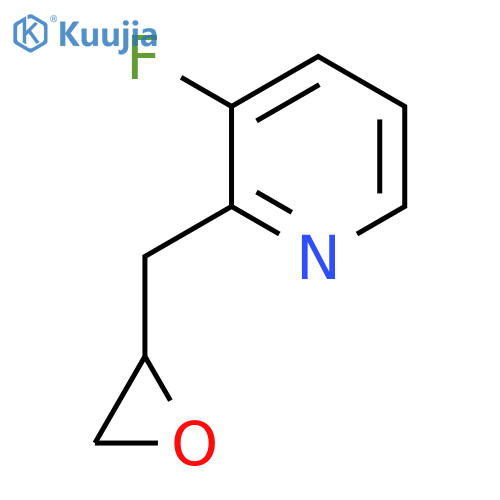 3-fluoro-2-(oxiran-2-yl)methylpyridine structure