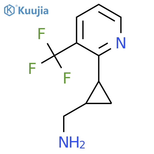 {2-3-(trifluoromethyl)pyridin-2-ylcyclopropyl}methanamine structure