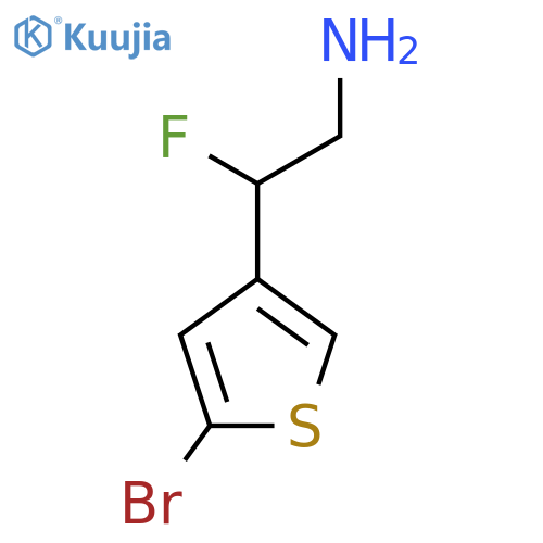 2-(5-bromothiophen-3-yl)-2-fluoroethan-1-amine structure