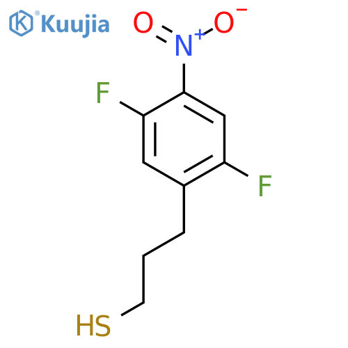 3-(2,5-difluoro-4-nitrophenyl)propane-1-thiol structure