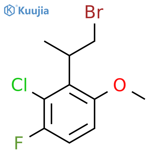 2-(1-bromopropan-2-yl)-3-chloro-4-fluoro-1-methoxybenzene structure