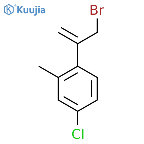 1-(3-bromoprop-1-en-2-yl)-4-chloro-2-methylbenzene structure