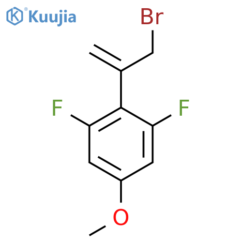 2-(3-bromoprop-1-en-2-yl)-1,3-difluoro-5-methoxybenzene structure