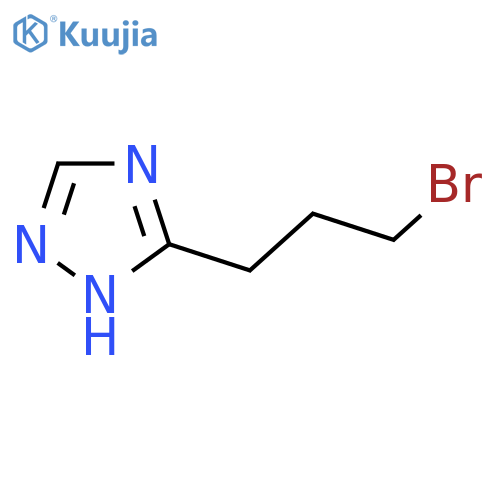 3-(3-bromopropyl)-1H-1,2,4-triazole structure