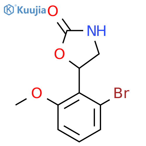 5-(2-Bromo-6-methoxyphenyl)-1,3-oxazolidin-2-one structure