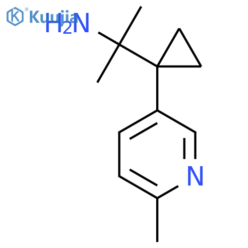 2-1-(6-methylpyridin-3-yl)cyclopropylpropan-2-amine structure