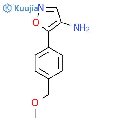 5-4-(methoxymethyl)phenyl-1,2-oxazol-4-amine structure