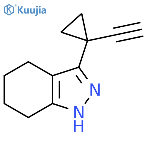 3-(1-ethynylcyclopropyl)-4,5,6,7-tetrahydro-1H-indazole structure