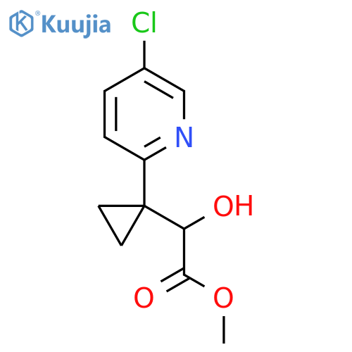 methyl 2-1-(5-chloropyridin-2-yl)cyclopropyl-2-hydroxyacetate structure