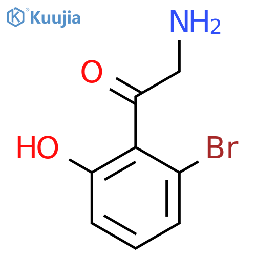 2-amino-1-(2-bromo-6-hydroxyphenyl)ethan-1-one structure