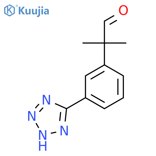 2-methyl-2-3-(1H-1,2,3,4-tetrazol-5-yl)phenylpropanal structure