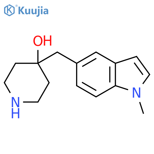 4-(1-methyl-1H-indol-5-yl)methylpiperidin-4-ol structure