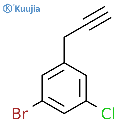 1-bromo-3-chloro-5-(prop-2-yn-1-yl)benzene structure
