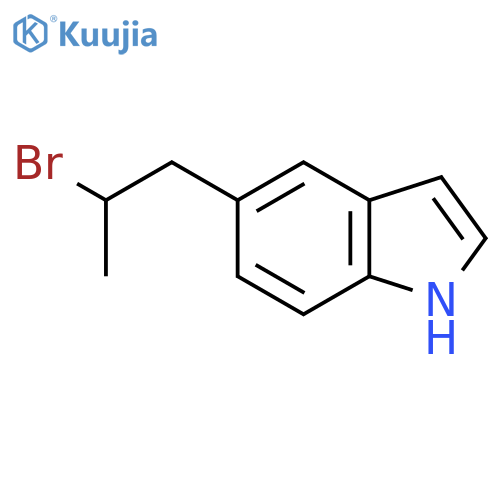 5-(2-bromopropyl)-1H-indole structure