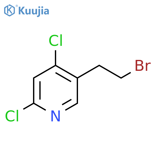 5-(2-bromoethyl)-2,4-dichloropyridine structure