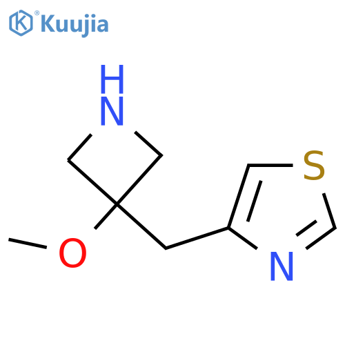4-(3-methoxyazetidin-3-yl)methyl-1,3-thiazole structure