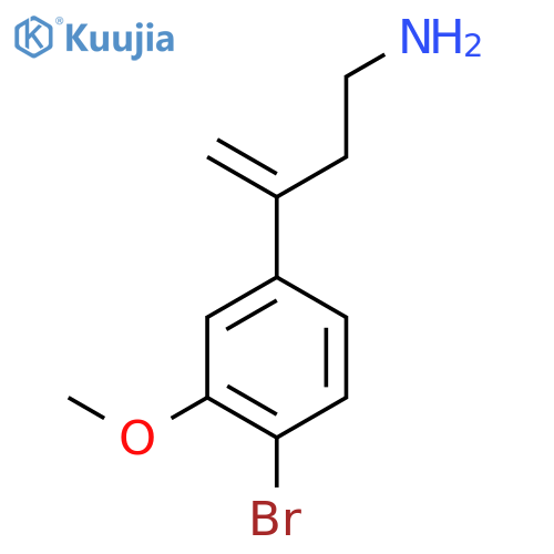 3-(4-Bromo-3-methoxyphenyl)but-3-en-1-amine structure