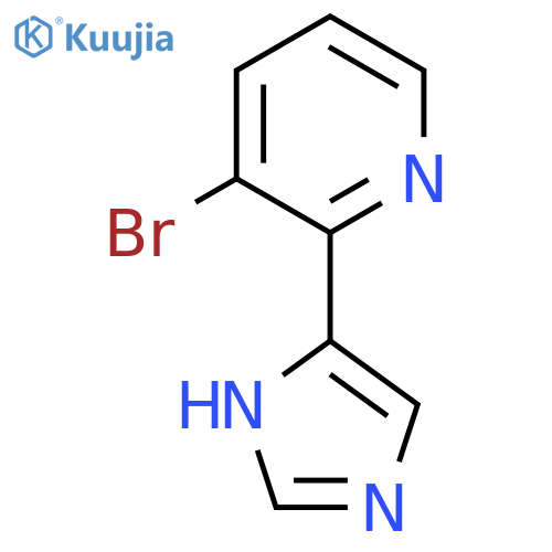 3-bromo-2-(1H-imidazol-4-yl)pyridine structure