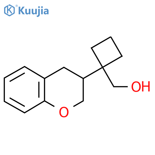 1-(3,4-dihydro-2H-1-benzopyran-3-yl)cyclobutylmethanol structure