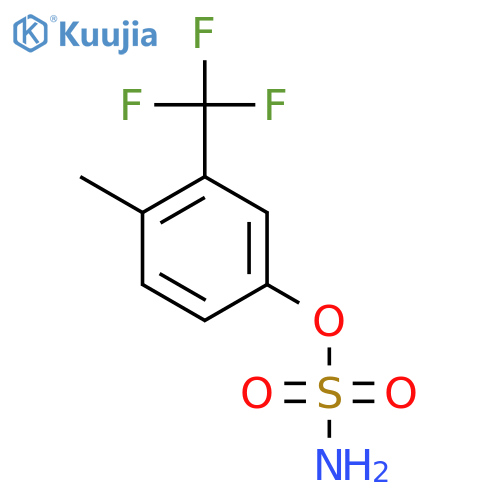 4-methyl-3-(trifluoromethyl)phenyl sulfamate structure