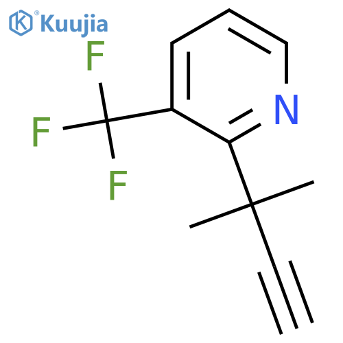 2-(2-methylbut-3-yn-2-yl)-3-(trifluoromethyl)pyridine structure