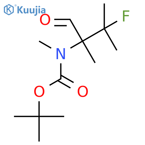 tert-butyl N-(3-fluoro-2,3-dimethyl-1-oxobutan-2-yl)-N-methylcarbamate structure