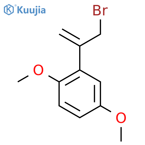 2-(3-bromoprop-1-en-2-yl)-1,4-dimethoxybenzene structure