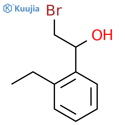 2-bromo-1-(2-ethylphenyl)ethan-1-ol structure