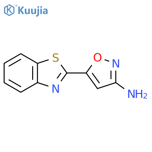 5-(1,3-benzothiazol-2-yl)-1,2-oxazol-3-amine structure