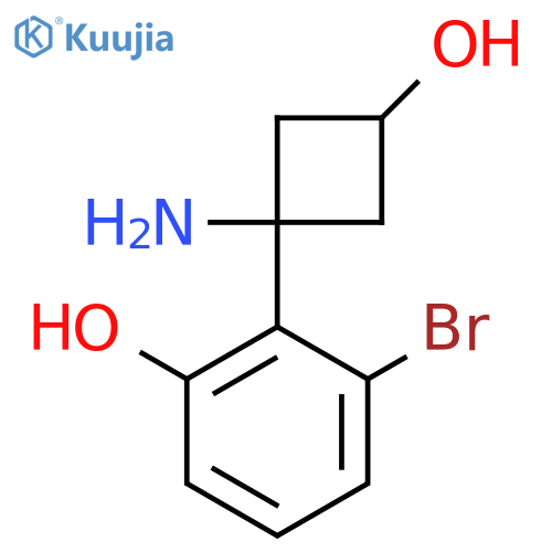 2-(1-amino-3-hydroxycyclobutyl)-3-bromophenol structure