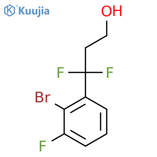 3-(2-bromo-3-fluorophenyl)-3,3-difluoropropan-1-ol structure