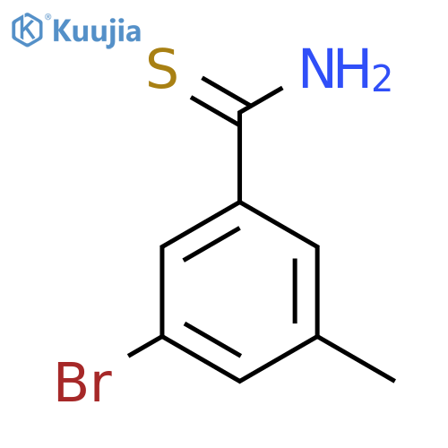 3-bromo-5-methylbenzene-1-carbothioamide structure
