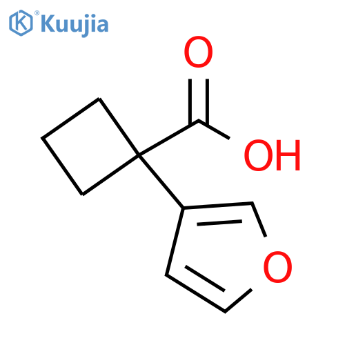 1-(furan-3-yl)cyclobutane-1-carboxylic acid structure