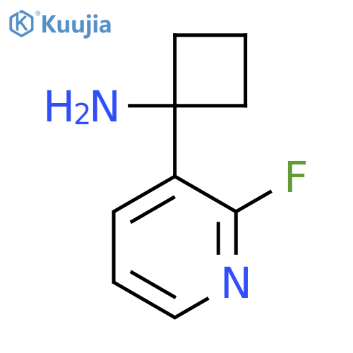 1-(2-fluoropyridin-3-yl)cyclobutan-1-amine structure