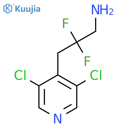 3-(3,5-dichloropyridin-4-yl)-2,2-difluoropropan-1-amine structure