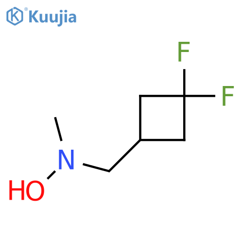 N-(3,3-difluorocyclobutyl)methyl-N-methylhydroxylamine structure