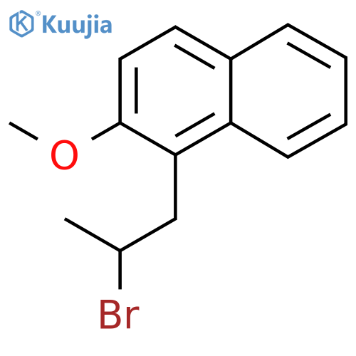 1-(2-bromopropyl)-2-methoxynaphthalene structure