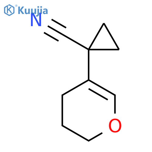 1-(3,4-dihydro-2H-pyran-5-yl)cyclopropane-1-carbonitrile structure