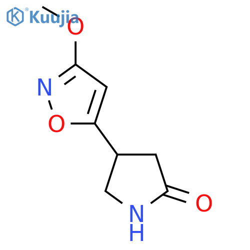 4-(3-methoxy-1,2-oxazol-5-yl)pyrrolidin-2-one structure