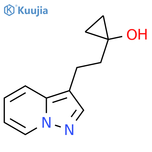 1-(2-{pyrazolo1,5-apyridin-3-yl}ethyl)cyclopropan-1-ol structure