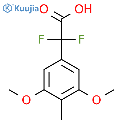 2-(3,5-dimethoxy-4-methylphenyl)-2,2-difluoroacetic acid structure