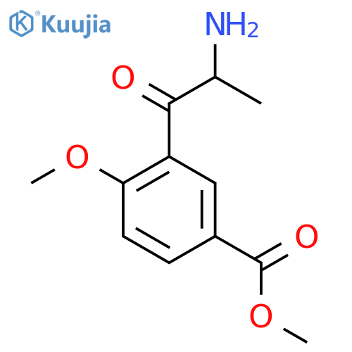 methyl 3-(2-aminopropanoyl)-4-methoxybenzoate structure