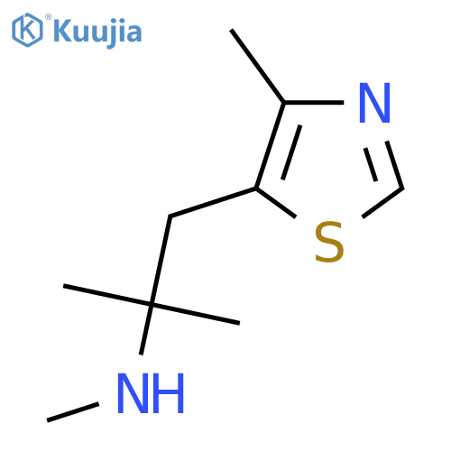 methyl2-methyl-1-(4-methyl-1,3-thiazol-5-yl)propan-2-ylamine structure