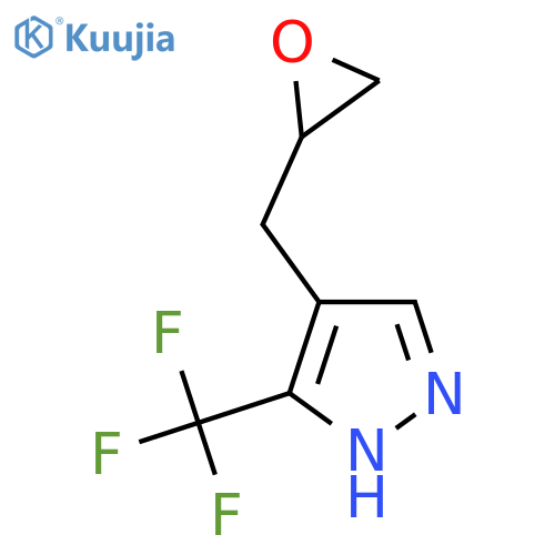 4-(oxiran-2-yl)methyl-3-(trifluoromethyl)-1H-pyrazole structure