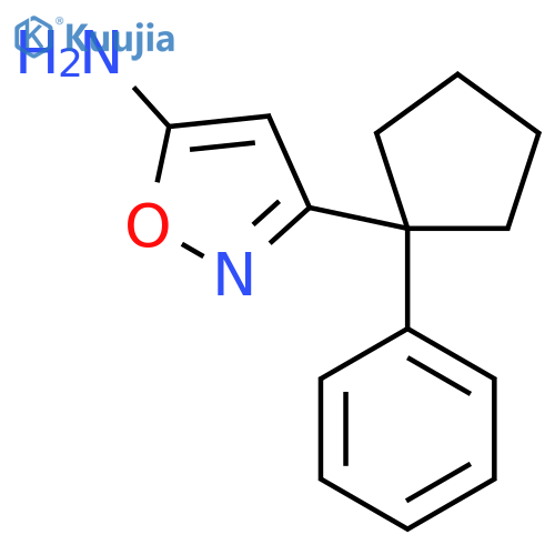 3-(1-phenylcyclopentyl)-1,2-oxazol-5-amine structure